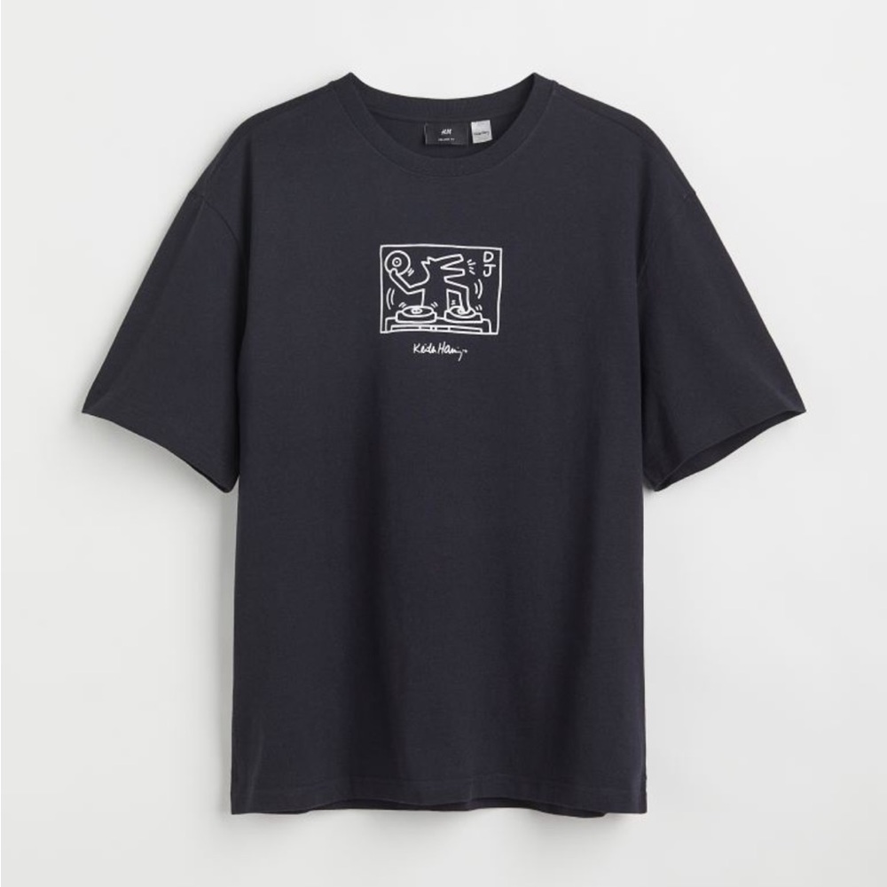 H&M X Keith Haring Relaxed-fit Crewneck T-Shirt NWOT